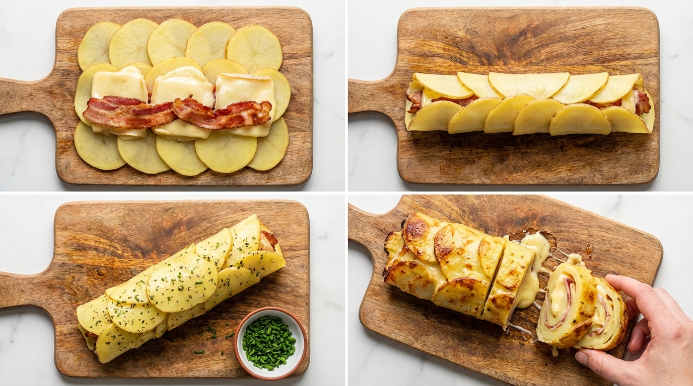 découvrez la recette gourmande des roulés de pommes de terre au fromage à raclette, un plat savoureux et facile à préparer, idéal pour régaler toute la famille.