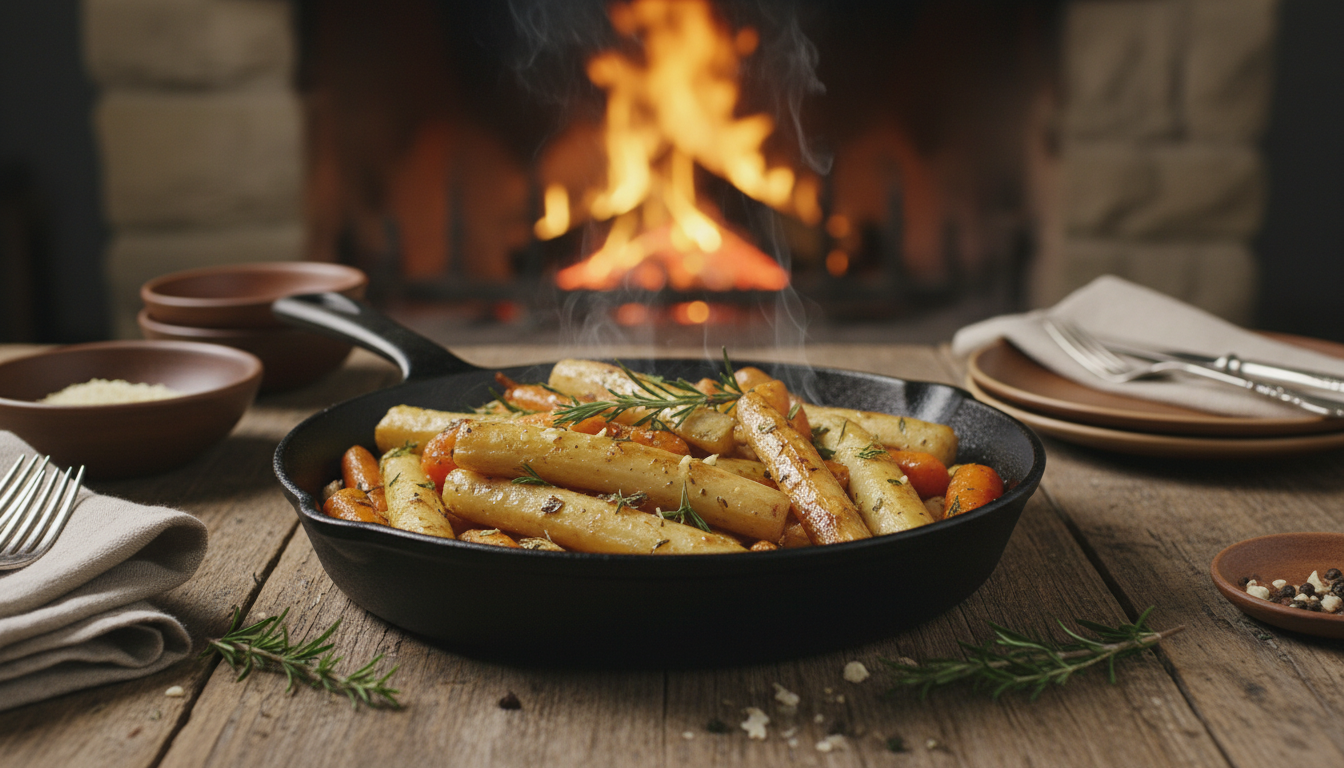 découvrez une recette hivernale authentique de salsifis en poêlée, aux saveurs chaleureuses rappelant le feu de bois, idéale pour réchauffer vos repas et séduire tous vos convives.