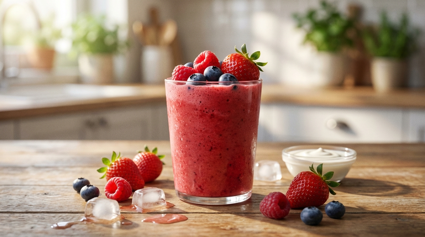 découvrez notre recette express de smoothie aux fruits rouges, une boisson rafraîchissante prête en seulement 5 minutes pour un plaisir sain et rapide.