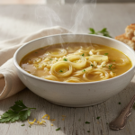 découvrez notre soupe italienne réconfortante alliant poireau fondant, orzo tendre et bouillon citronné, parfaite pour réchauffer vos soirées d'hiver avec gourmandise.