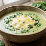 découvrez notre recette de soupe onctueuse aux épinards et fromage, idéale pour une pause gourmande et réconfortante lors des journées fraîches.