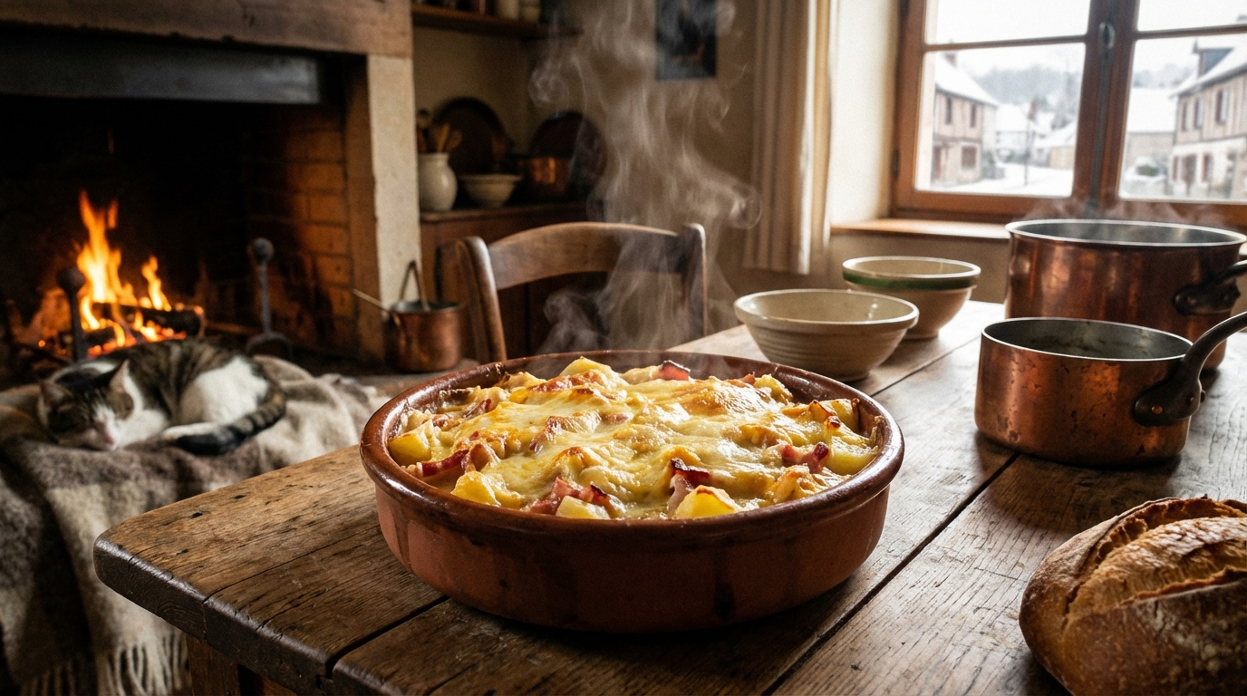 découvrez une recette gourmande de tartiflette revisitée avec un camembert fondant pour une saveur unique et réconfortante. parfait pour un repas convivial et savoureux.