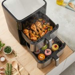 découvrez le test complet de la friteuse ninja double stack xl sl400euwh 9,5 l, qui révolutionne la cuisson sans huile avec ses performances, sa capacité généreuse et sa polyvalence.