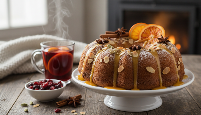 découvrez un gâteau à l'orange sanguine alliant l'élégance d'une tarte tatin et la douceur d'un cake, parfait pour sublimer vos desserts d'hiver avec une touche gourmande et raffinée.