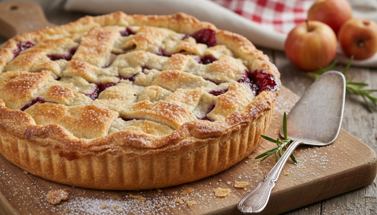 découvrez notre tourte dorée aux saveurs du terroir, une alliance parfaite de croustillant et de fondant pour réchauffer vos repas d'hiver en famille.