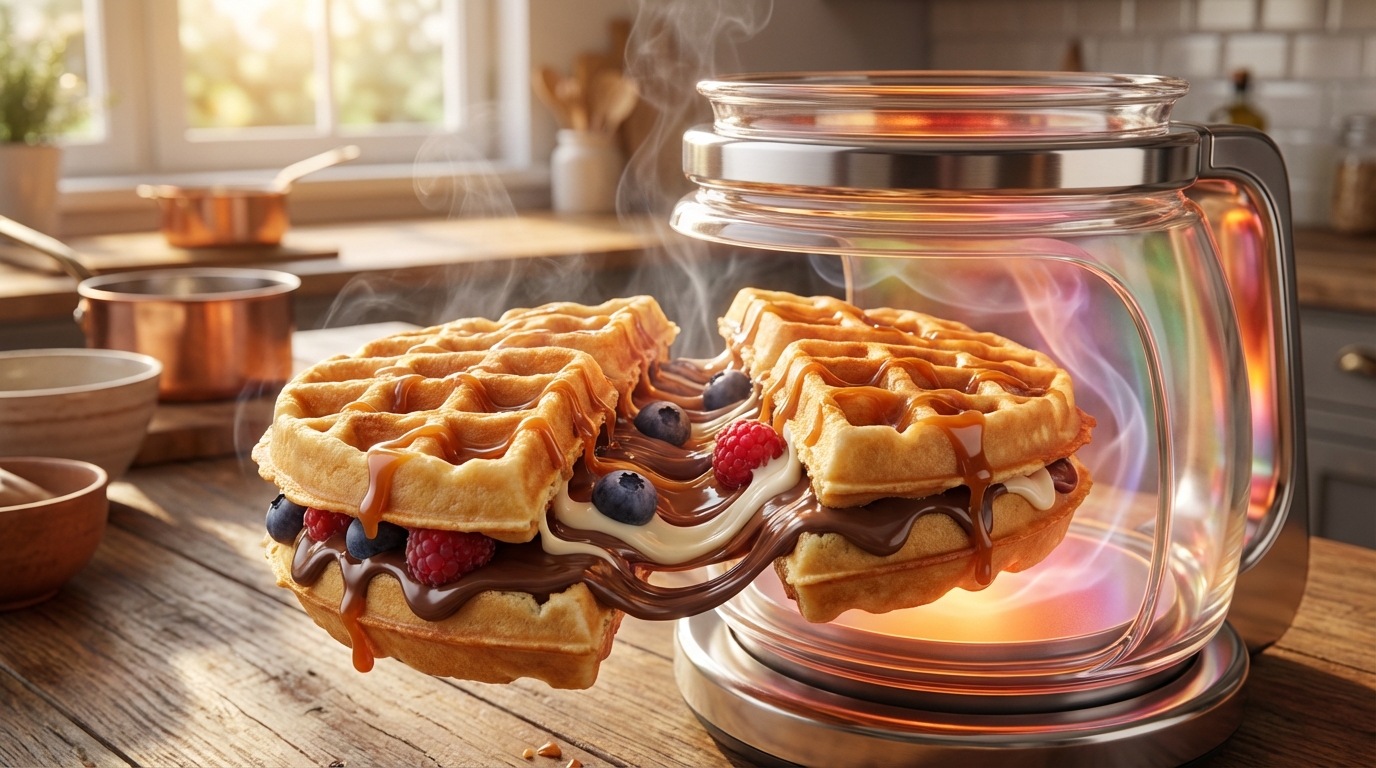 découvrez une astuce révolutionnaire qui transformera votre façon de préparer et déguster les gaufres. ne voyez plus jamais vos gaufres de la même manière !