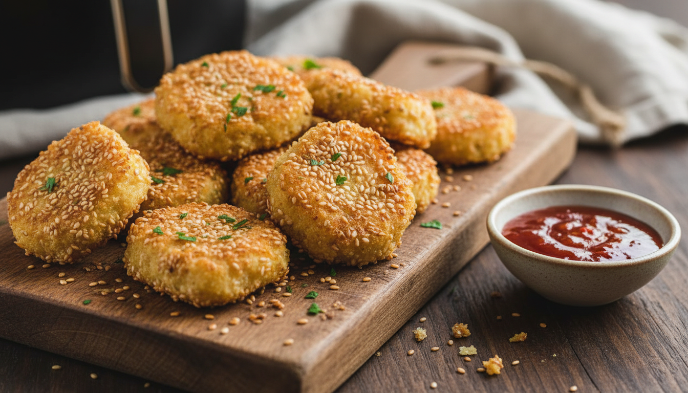 découvrez des bouchées apéro irrésistibles préparées au airfryer : croustillantes à l'extérieur, fondantes à l'intérieur, et sans une goutte d'huile pour une gourmandise légère et saine.