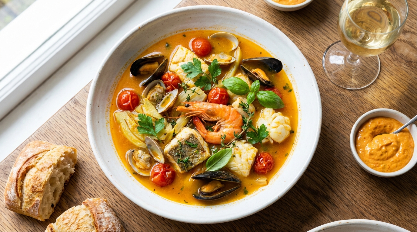 découvrez notre recette de bouillabaisse légère, savoureuse et pleine de fraîcheur, parfaite pour un repas équilibré et gourmand.