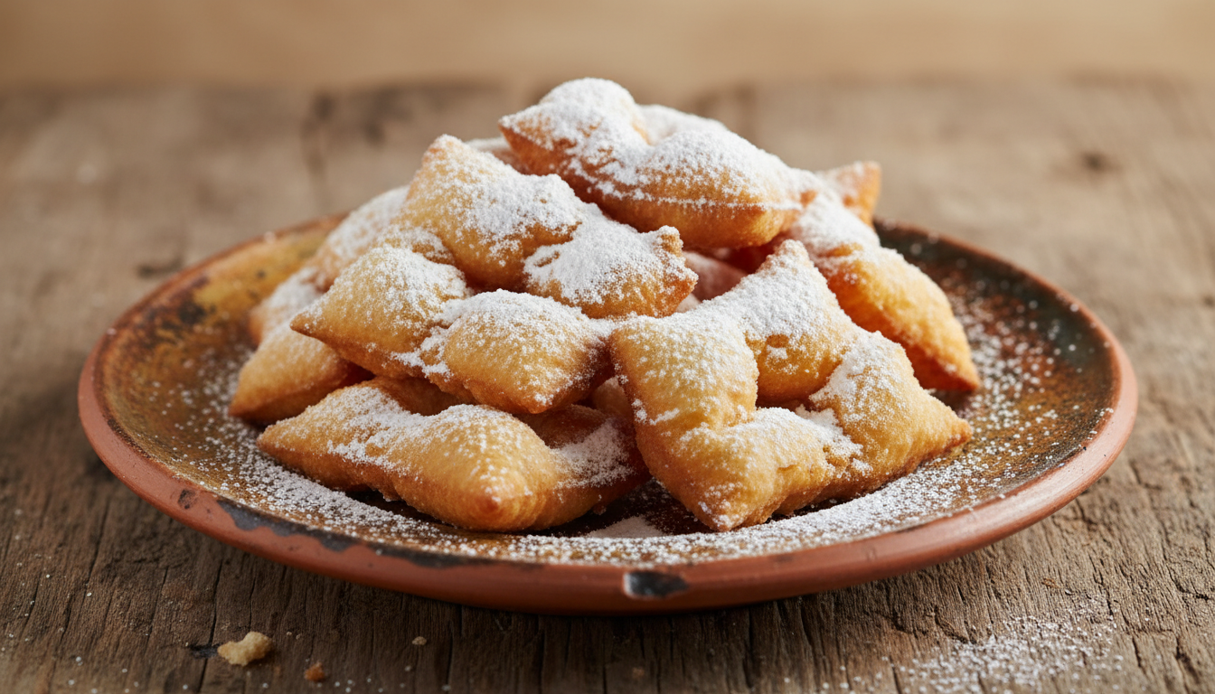 découvrez la recette secrète des bugnes fondantes à souhait, une friture express qui ravive les saveurs d'antan pour un pur moment de gourmandise.