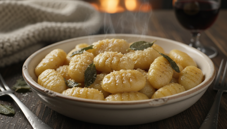 découvrez des gnocchis maison à la sauge, fondants et délicatement parfumés, qui subliment vos repas d'hiver bien au-delà des versions industrielles.
