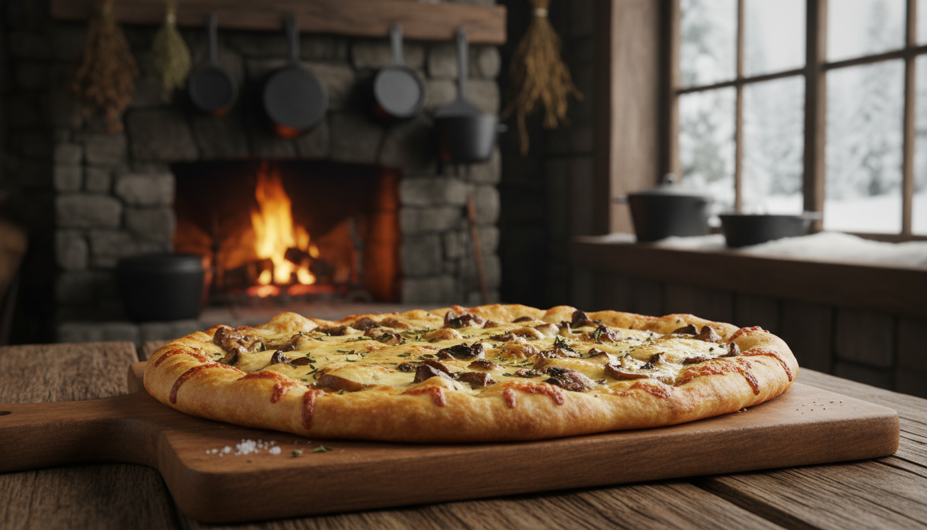 découvrez notre recette réconfortante de champignons dorés et comté fondant sur une croûte croustillante, parfaite pour réchauffer l'âme cet hiver.