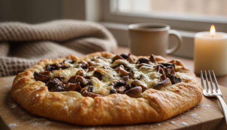 découvrez une recette réconfortante alliant champignons dorés et comté fondant sur une croûte croustillante, parfaite pour réchauffer l’âme durant les froides journées d’hiver.