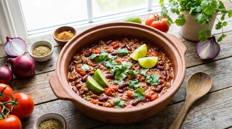 découvrez notre recette rapide et savoureuse de chili con carne allégé au steak haché, parfaite pour un repas léger et gourmand en toute simplicité.