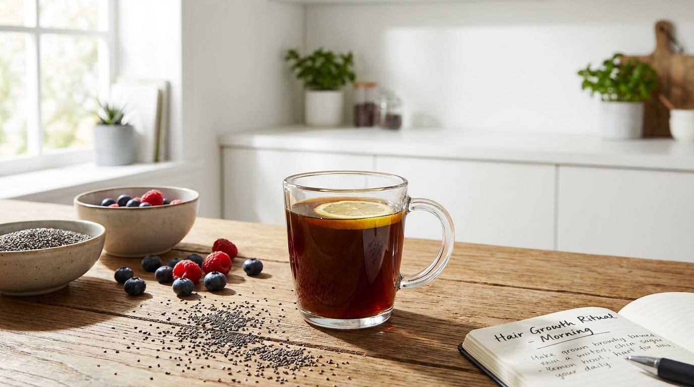 découvrez la boisson quotidienne préférée des français qui favorise la croissance naturelle des cheveux pour une chevelure plus dense et éclatante.