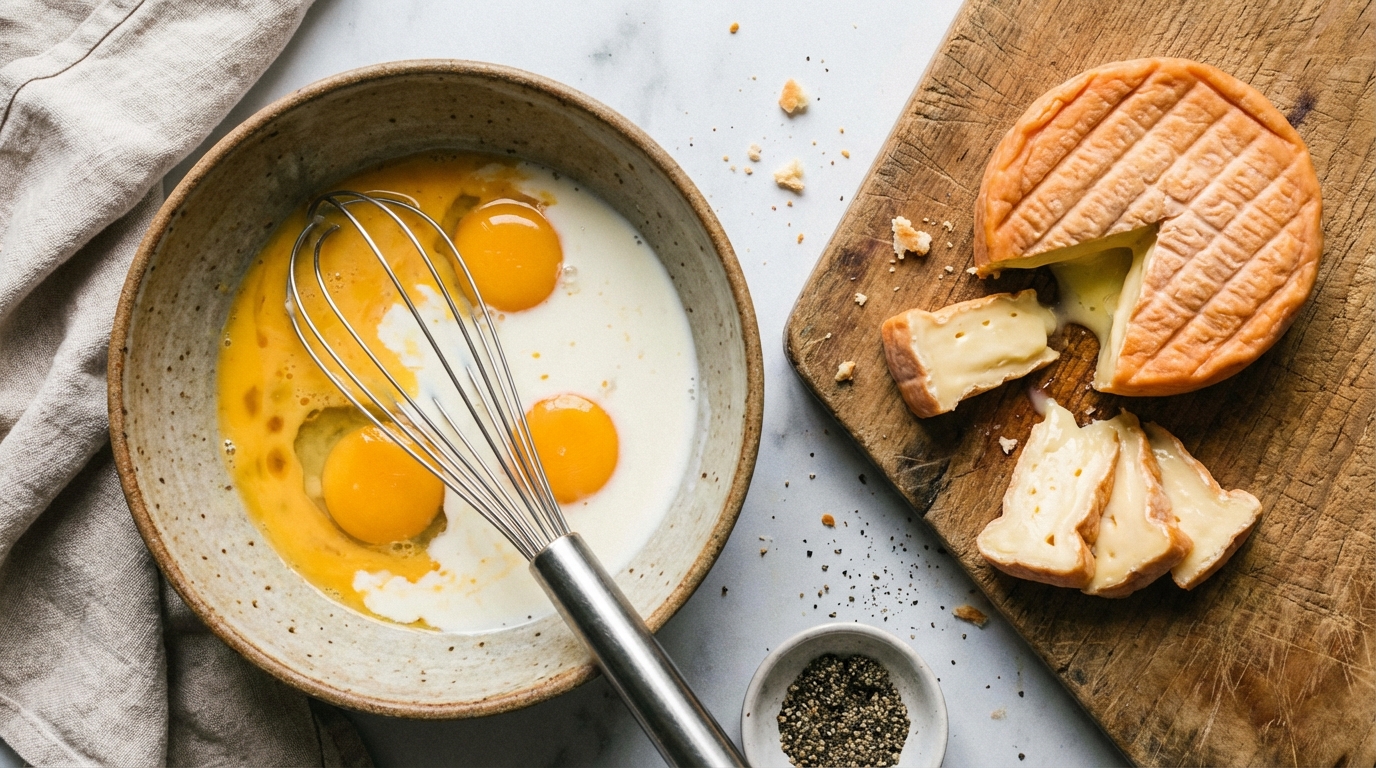 savourez une quiche gourmande aux oignons caramélisés et au fromage époisses, une recette délicieuse et facile à réaliser pour toutes vos occasions.