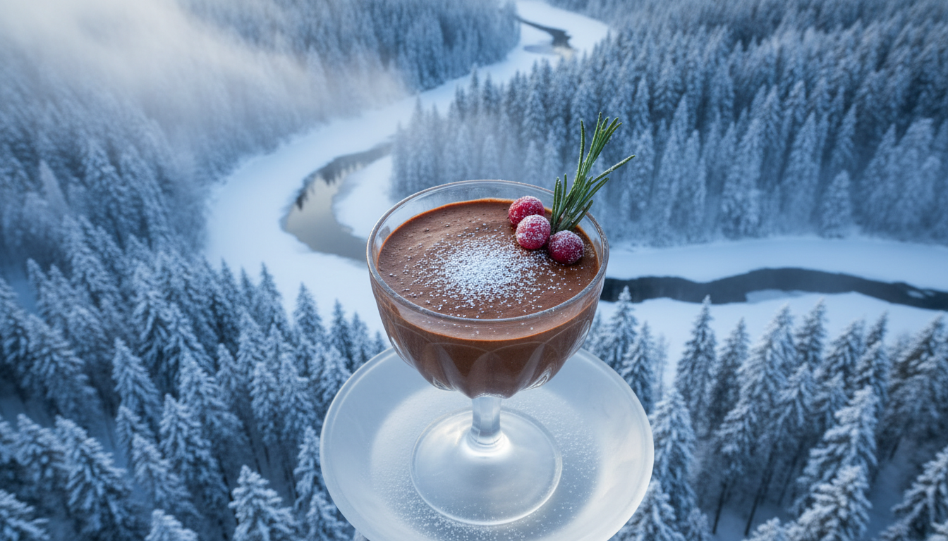 savourez la mousse au chocolat « nuage d’hiver », une délicieuse revisite de la recette classique qui émerveille vos papilles dès la première bouchée.