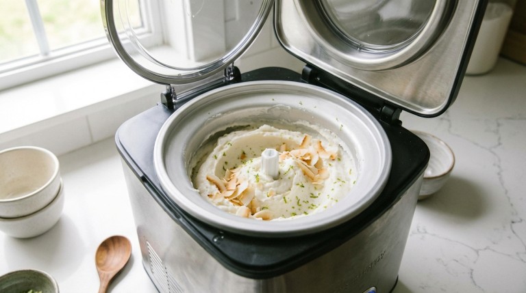 savourez nos mini tartelettes tatin à l'ananas, accompagnées d'un sorbet coco ultra léger, pour une douceur exotique et rafraîchissante.