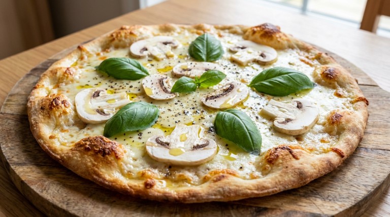 savourez notre pizza légère aux champignons de paris, une délicieuse option végétarienne alliant fraîcheur et authenticité pour un repas gourmand et équilibré.