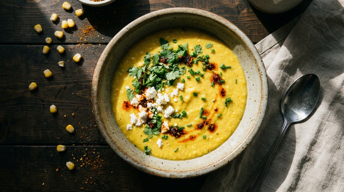 découvrez notre recette savoureuse de purée de maïs au curry et fromage frais, un délice exotique qui éveillera vos papilles et apportera une touche d'originalité à vos repas.