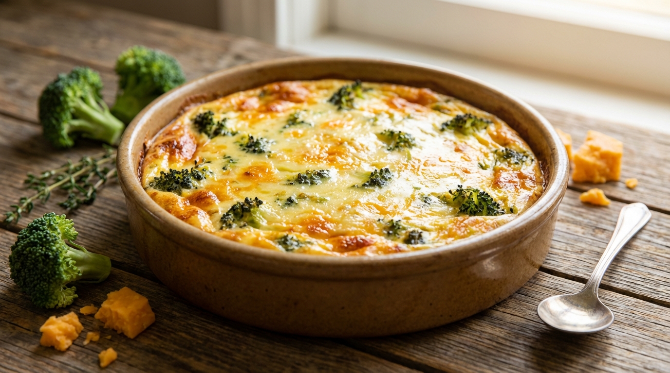 découvrez notre flan brocoli-cheddar onctueux, une recette savoureuse et légère à déguster sans modération, parfaite pour un repas gourmand et équilibré.