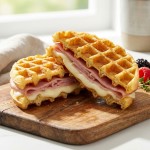 découvrez des croques savoureux et légers aux gaufres, jambon maigre et emmental allégé, parfaits pour un repas gourmand et équilibré.