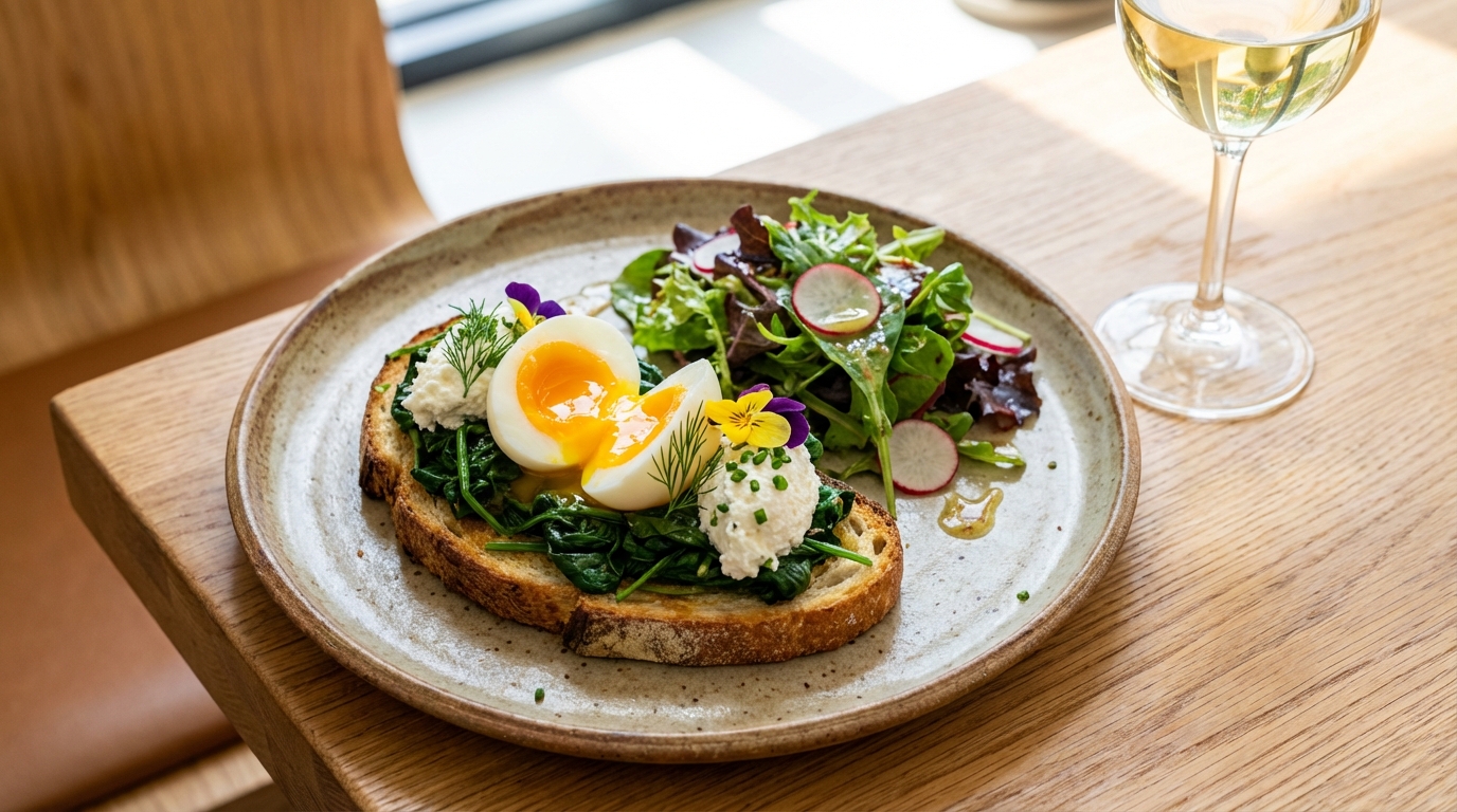 découvrez une recette simple et gourmande de tartine aux épinards, œuf mollet et fromage frais, parfaite pour un repas savoureux et équilibré.