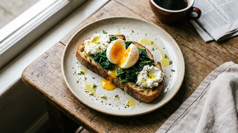 découvrez une recette simple et gourmande de tartine aux épinards, œuf mollet et fromage frais, idéale pour un repas savoureux et équilibré.