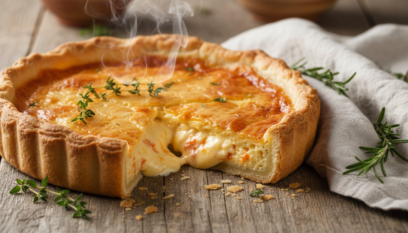 découvrez la tarte au maroilles, une délicieuse spécialité au cœur crémeux et à la croûte dorée, parfaite pour réchauffer vos repas avec gourmandise.