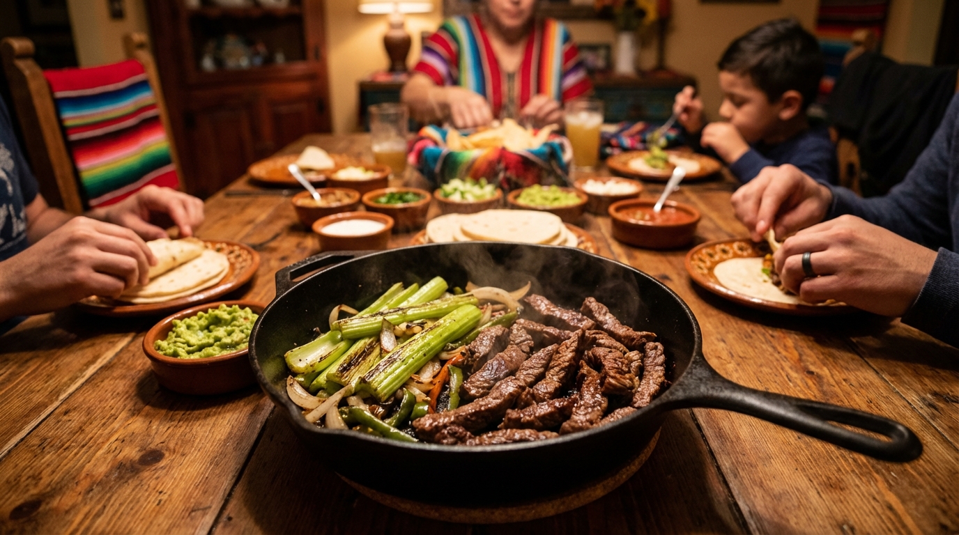 découvrez notre recette de fajitas croustillantes au céleri et bœuf caramélisé, alliant légèreté et saveurs intenses pour un repas gourmand et équilibré.