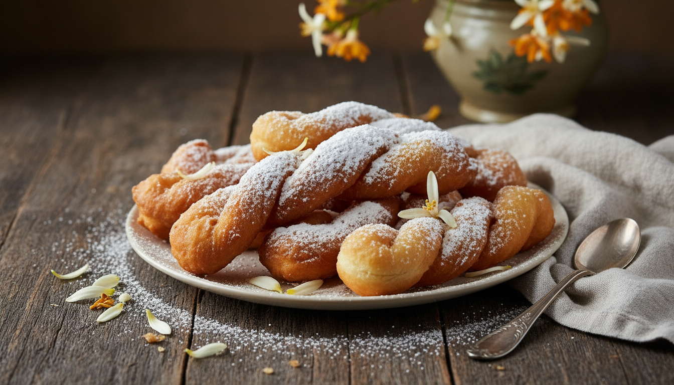 découvrez la recette traditionnelle des ganses niçoises, ces beignets dorés parfumés à la fleur d’oranger, transmis par ma grand-mère. un délice irrésistible à déguster dès la première bouchée.