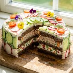 découvrez notre recette gourmande de gâteau salé au thon, garni de crudités croquantes et relevé par un fromage de chèvre frais, parfaite pour un repas léger et savoureux.