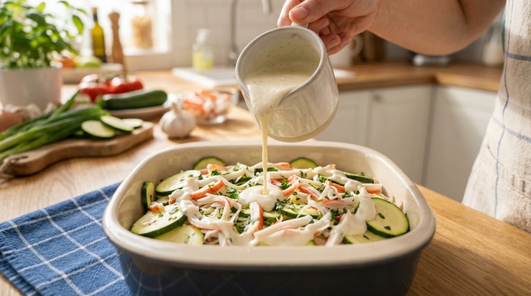 découvrez notre recette de gratin léger au surimi, simple à préparer et délicieusement savoureuse pour un repas gourmand et équilibré.