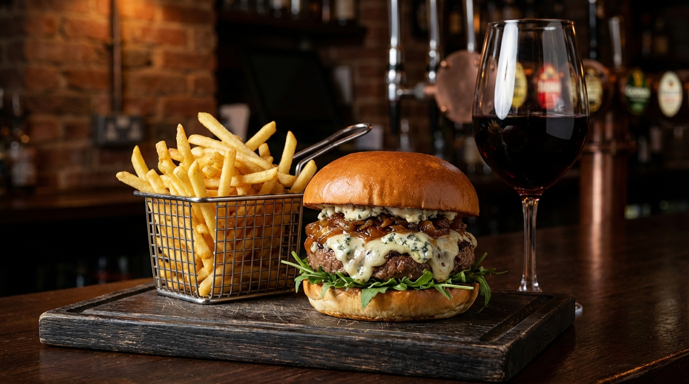 savourez un hamburger au fromage bleu original, alliant des saveurs riches et délicieuses pour une expérience culinaire inoubliable. découvrez la recette complète dès maintenant !