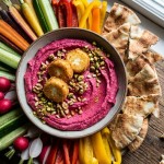 découvrez notre recette gourmande de houmous de betterave au chèvre croustillant, un mélange savoureux et coloré pour régaler vos papilles.