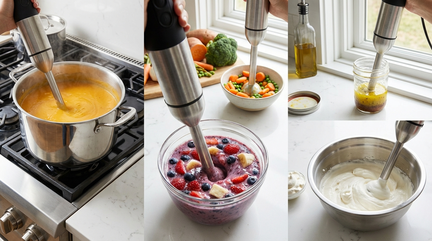 découvrez 5 utilisations surprenantes de votre mixeur plongeant pour faciliter vos préparations culinaires au quotidien. incroyable mais vrai !