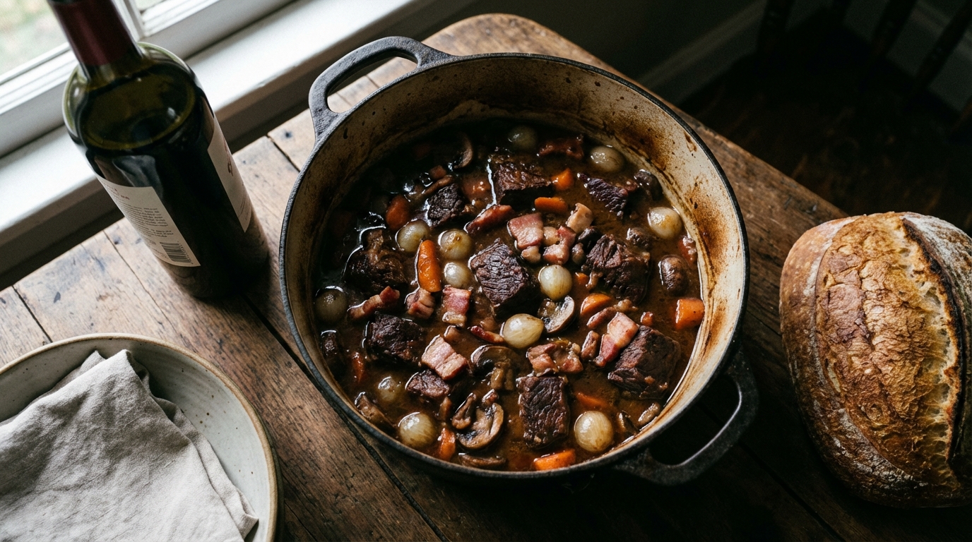 découvrez la méthode infaillible pour réussir votre bœuf bourguignon à coup sûr et impressionner vos invités avec un plat savoureux et authentique.
