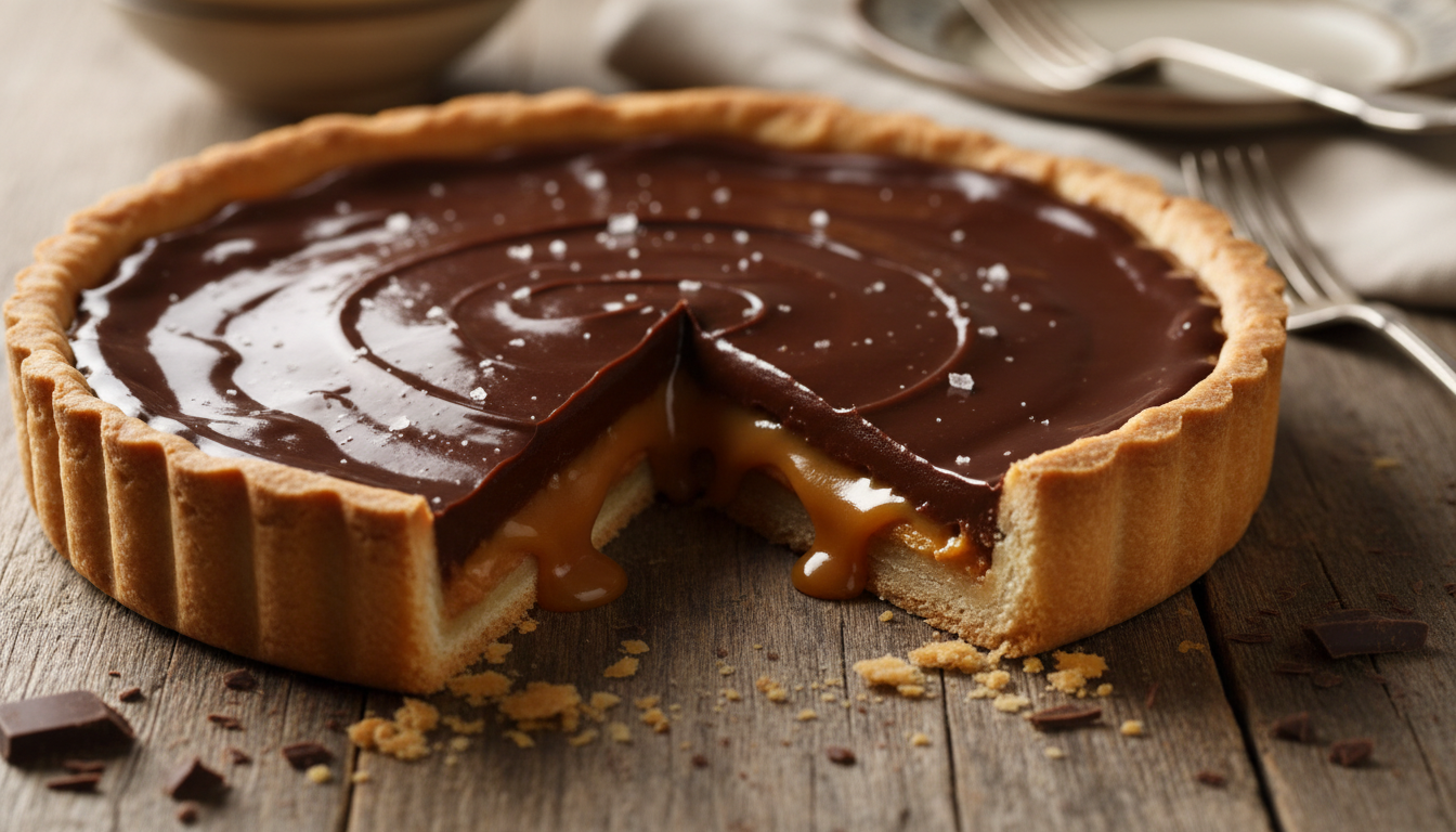 découvrez la tarte choco-caramel maison, un dessert irrésistible alliant croquant, fondant et coulant pour séduire toutes les papilles avec son équilibre parfait.