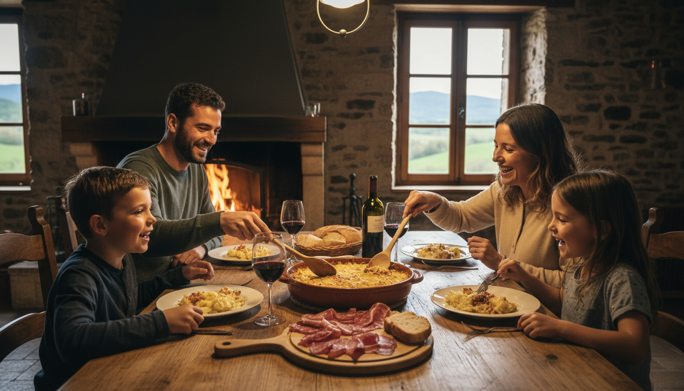 découvrez la truffade auvergnate au fromage fondant, un plat convivial où les pommes de terre se transforment en une fête de partage et de saveurs authentiques.