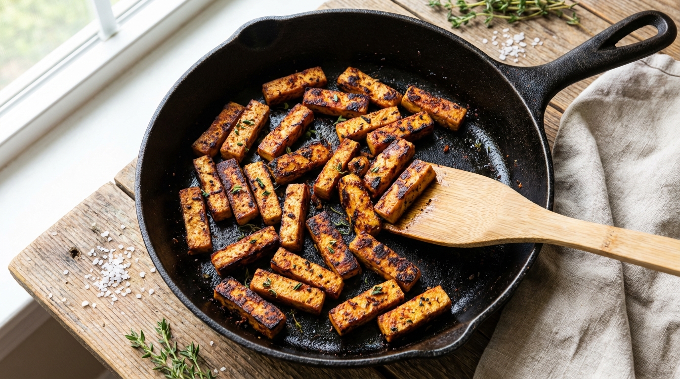 découvrez une alternative saine aux lardons traditionnels, sans viande ni calories superflues. la solution parfaite pour savourer vos plats sans compromis sur le goût.