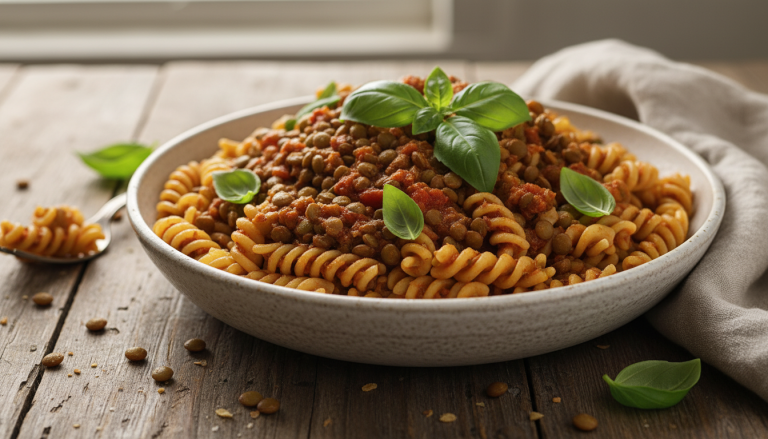 découvrez la recette innovante de laurent mariotte qui réinvente la bolognaise avec des lentilles vertes, pour une explosion de saveurs gourmandes et équilibrées.