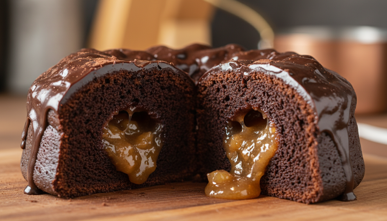 découvrez notre moelleux au chocolat 70 % et pomme, une gourmandise à la mie sombre et fondante, renfermant un cœur surprenant qui émerveillera vos papilles à chaque découpe.