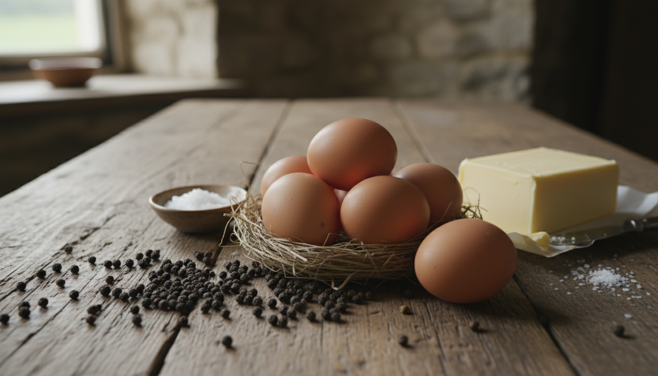 découvrez notre recette simple et rapide d'omelette au beurre normand, parfaite pour réchauffer vos journées d'hiver avec saveur et convivialité.