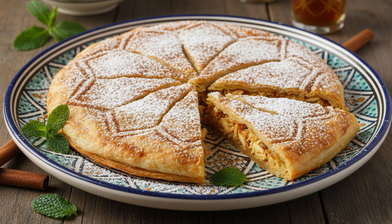 découvrez notre recette de pastilla maison, un mariage parfait entre croustillant doré et fondant gourmand, pour séduire les amateurs de sucré-salé.