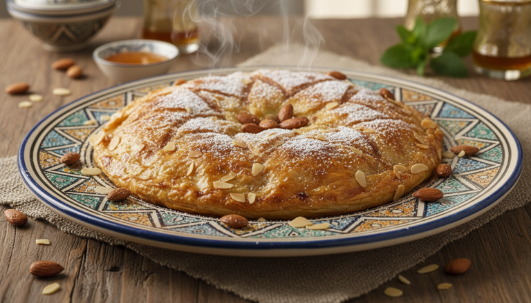 découvrez notre recette de pastilla maison, un équilibre exquis entre croustillant doré et fondant gourmand, idéale pour les amateurs de saveurs sucrées-salées.
