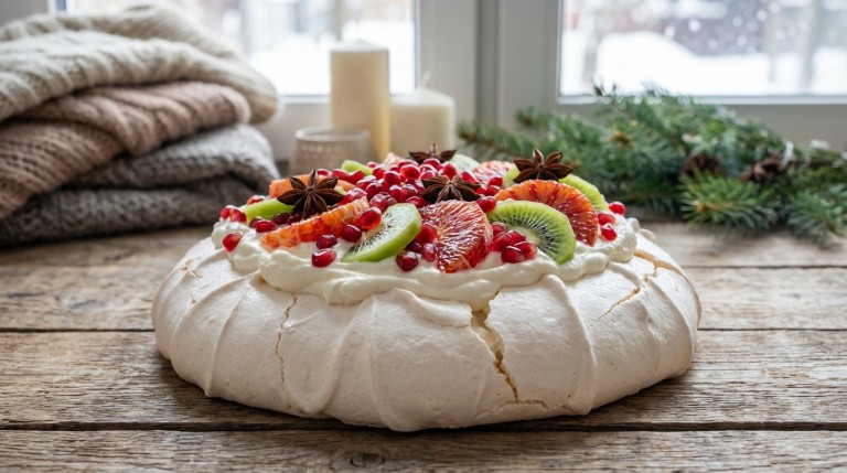 découvrez la pavlova légère, un dessert fruité et hivernal parfait pour une touche de douceur et de fraîcheur pendant les saisons froides.