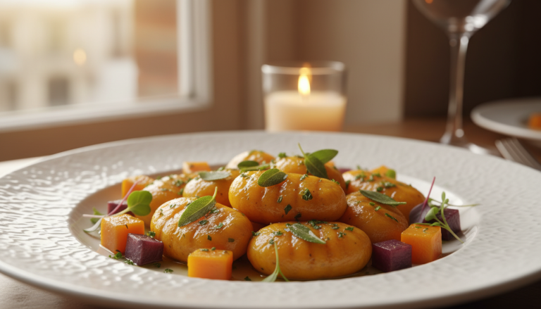 célébrez une saint-valentin gourmande et végétale avec ces gnocchis à la courge, un plat aux saveurs envoûtantes qui ravira vos papilles et votre cœur.