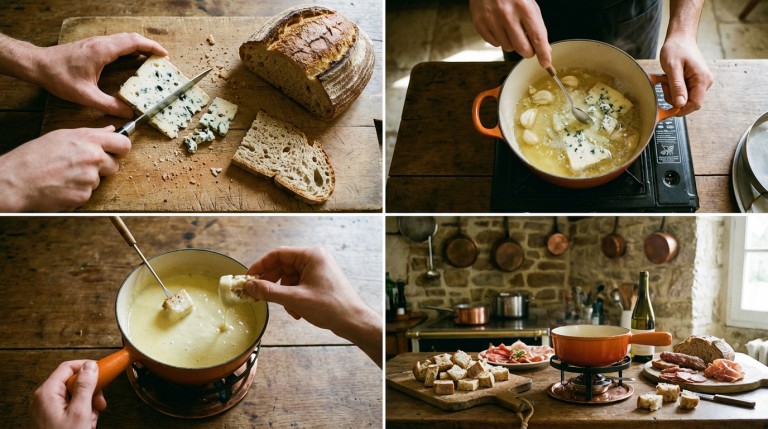 découvrez la fondue auvergnate au bleu, une recette gourmande et authentique à savourer en famille ou entre amis. un délice au fromage à ne pas manquer !