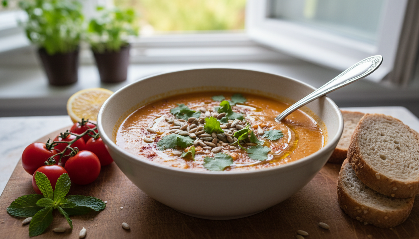 découvrez une soupe réconfortante de lentilles corail, poireau et citron, parfaite pour des soirées d'hiver légères et pleines de saveurs.