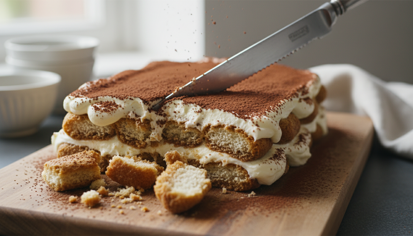 apprenez pourquoi le choix du biscuit est crucial pour un tiramisu stable et savoureux. évitez qu'il s'effondre à la découpe grâce à nos astuces simples et efficaces.