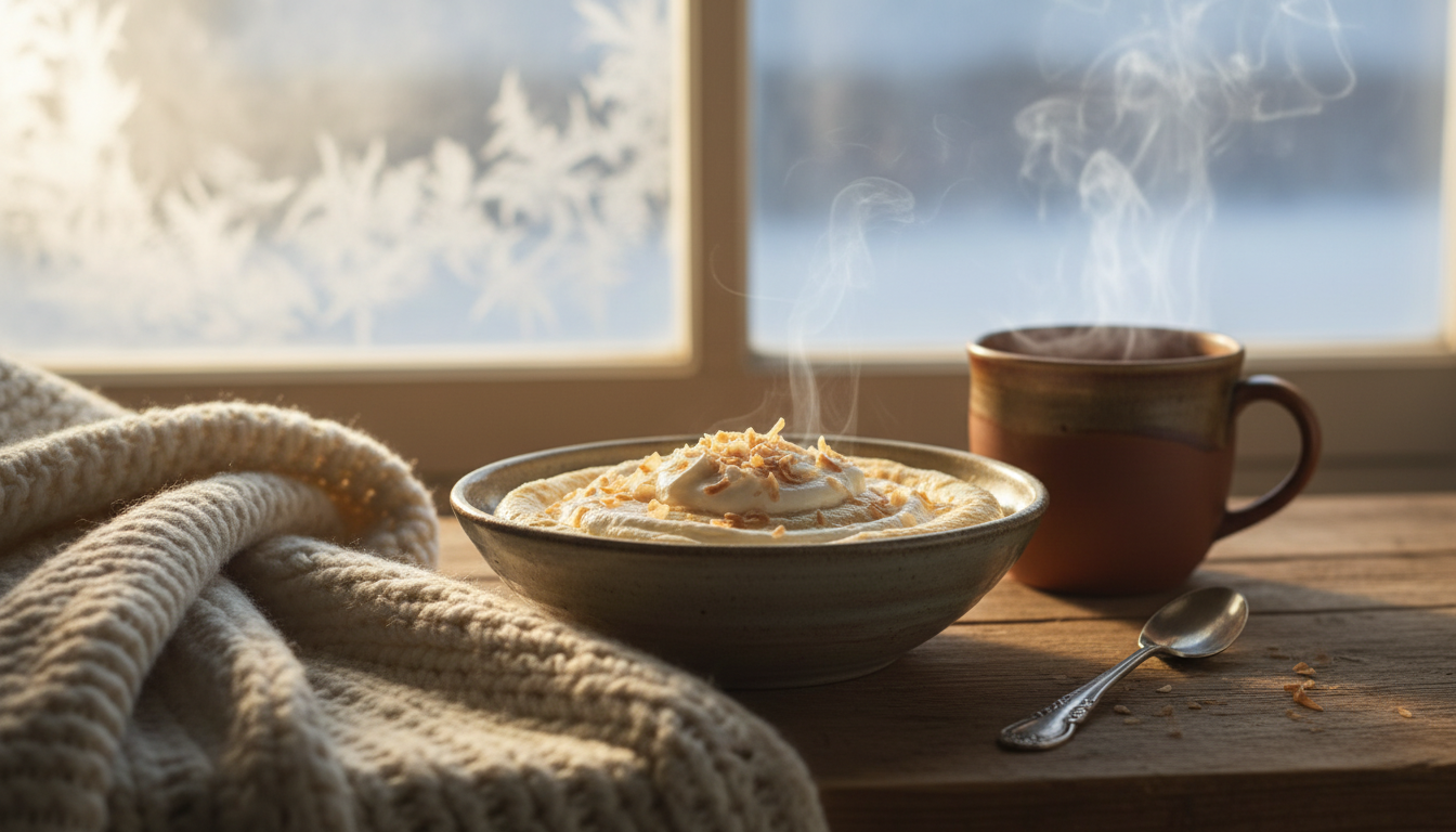 découvrez un dessert coco simple et doux, parfait pour réchauffer les cœurs durant les froides journées d'hiver.